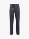 Pt Torino Pantalone In Cotone Stretch Con Charm Logo In Metallo