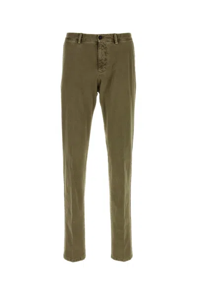 Pt Torino Slim-fit Chino Trousers In Green