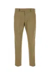 Pt Torino Cappuccino Stretch Cotton Pant In Panna