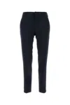 Pt Torino Stretch Viscose Trousers With Front And Back Pockets In Blu