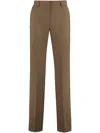 Pt Torino Pantaloni Ambra In Misto Lana In Brown