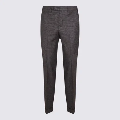 Pt Torino Relaxed Trousers With Cuffed Hem And Pleats In Gray