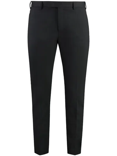 Pt Torino Pantaloni Dieci In Misto Lana In Gray