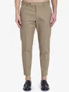 Pt Torino Master Belt-loop Trousers In Beige