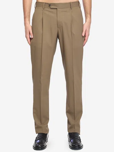 Pt Torino Pleated Tailored Trousers In Neutral