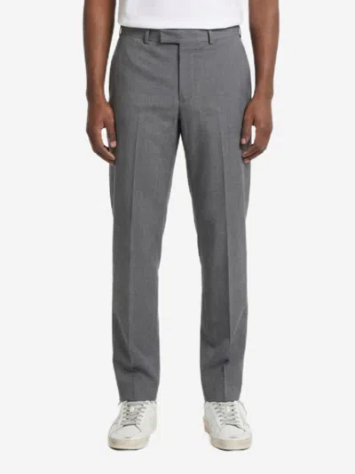 Pt Torino Pantantalone Rebel In Lana Batavia Bistretch In Gray