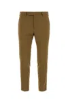 Pt Torino Stretch Cotton Trousers With Pockets And Creases In 0090