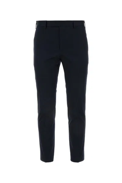 Pt Torino Tailored Stretch-wool Trousers In Black