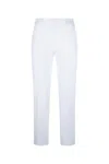 Pt Torino Trousers Back Side Pockets Belt Loops In White