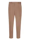 Pt Torino Mid-rise Tailored Trousers In Brown