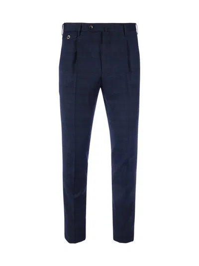 Pt Torino Regular & Straight Leg Pants In Blue