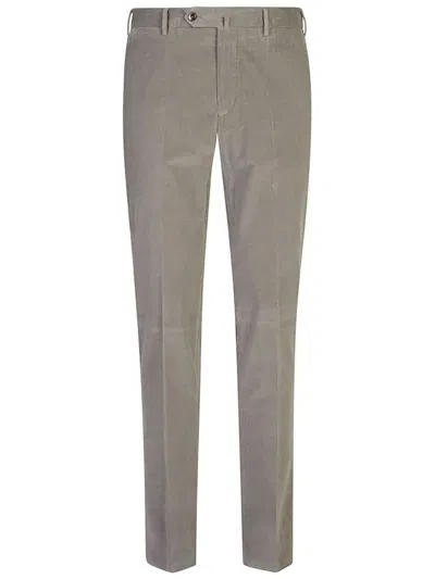 Pt Torino Tailored Trousers With Comfortable Cotton Blend And Refined Finish In Grey