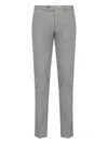 Pt Torino Straight Trousers With Pockets And Loops In Grey