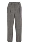 Pt Torino Daisy - Wool And Cashmere Pants In Grey