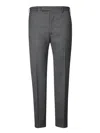 Pt Torino Wool Grey Trousers In Grey