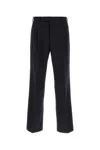 Pt Torino Tailored Wool Trousers With Pleats And Belt Loops In Animal Print