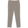 Pt Torino Dieci Pants Beige In Gray