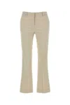 Pt Torino Tailored Flared Trousers In Beige