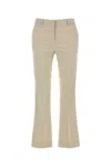 Pt Torino Tailored Flared Trousers In Beige