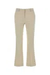 Pt Torino Tailored Flared Trousers In Beige