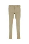 Pt Torino Pant Stretch Cotton Loops Belt In Beige O Tan