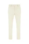 Pt Torino Cotton Trousers With Pockets And Loops In Beigefreddo