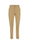 Pt Torino Beige Stretch Cotton Blend Pant In Beigescuro