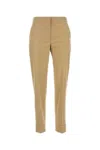Pt Torino Beige Stretch Cotton Blend Pant In Beigescuro