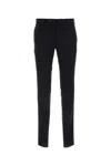 Pt Torino Dark Grey Stretch Cotton Chino Pant In Black