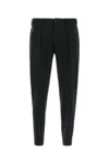 Pt Torino Dark Grey Stretch Cotton Chino Pant In Black