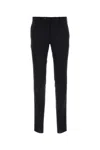 Pt Torino Dark Grey Stretch Cotton Chino Pant In Black