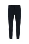 Pt Torino Dark Grey Stretch Cotton Chino Pant In Black