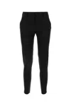 Pt Torino 'new York' Black Pants With Belt Loops In Black