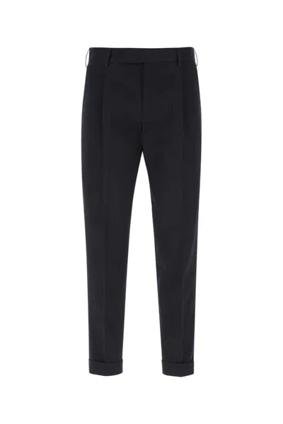 Pt Torino Tailored Black Trousers With Discreet Pockets