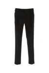 Pt Torino Pant Wool Stretch Front Pleats In Black