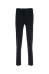 Pt Torino Midnight Blue Stretch Viscose Blend Pant In Black
