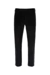 Pt Torino Black Stretch Corduroy Pant In Black
