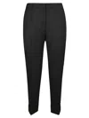 Pt Torino Pt01 High Waist Cropped Trousers In Black