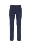 Pt Torino Dark Grey Stretch Cotton Chino Pant In Blue