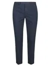 Pt Torino Slim Light Stretch Gabardine Pants In Blue