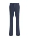 Pt Torino Super Slimfit Stretch Cotton Trousers In Blue