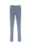 Pt Torino Stretch Modal Blend Pant With Practical Pockets In Blue