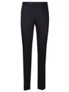 Pt Torino Tailored Stretch-wool Trousers In Black