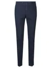 Pt Torino Slim Light Stretch Gabardine Pants In Royal Blue