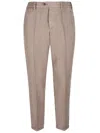Pt Torino Elastic-waistband Trousers In Brown