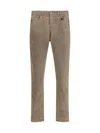 Pt Torino Corduroy Five-pocket Trousers In Brown