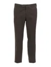 Pt Torino Belt Loop Casual Pants In Brown