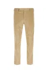 Pt Torino Beige Stretch Corduroy Pant In Brown