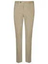 Pt Torino Button Trousers In Brown