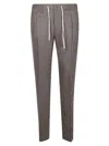 Pt Torino Drawstring Trousers In Brown